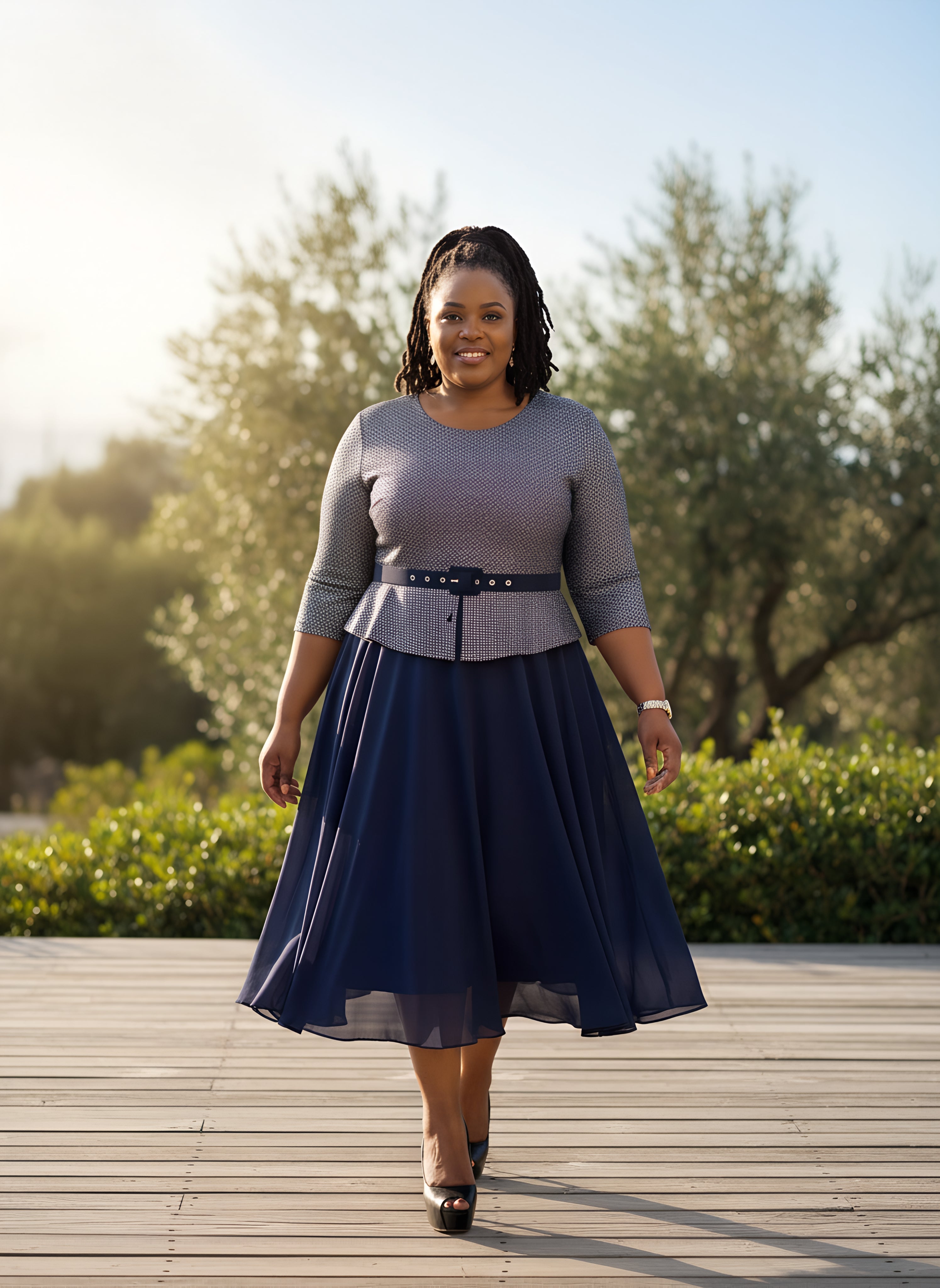 Plus-Size A-Line Dress