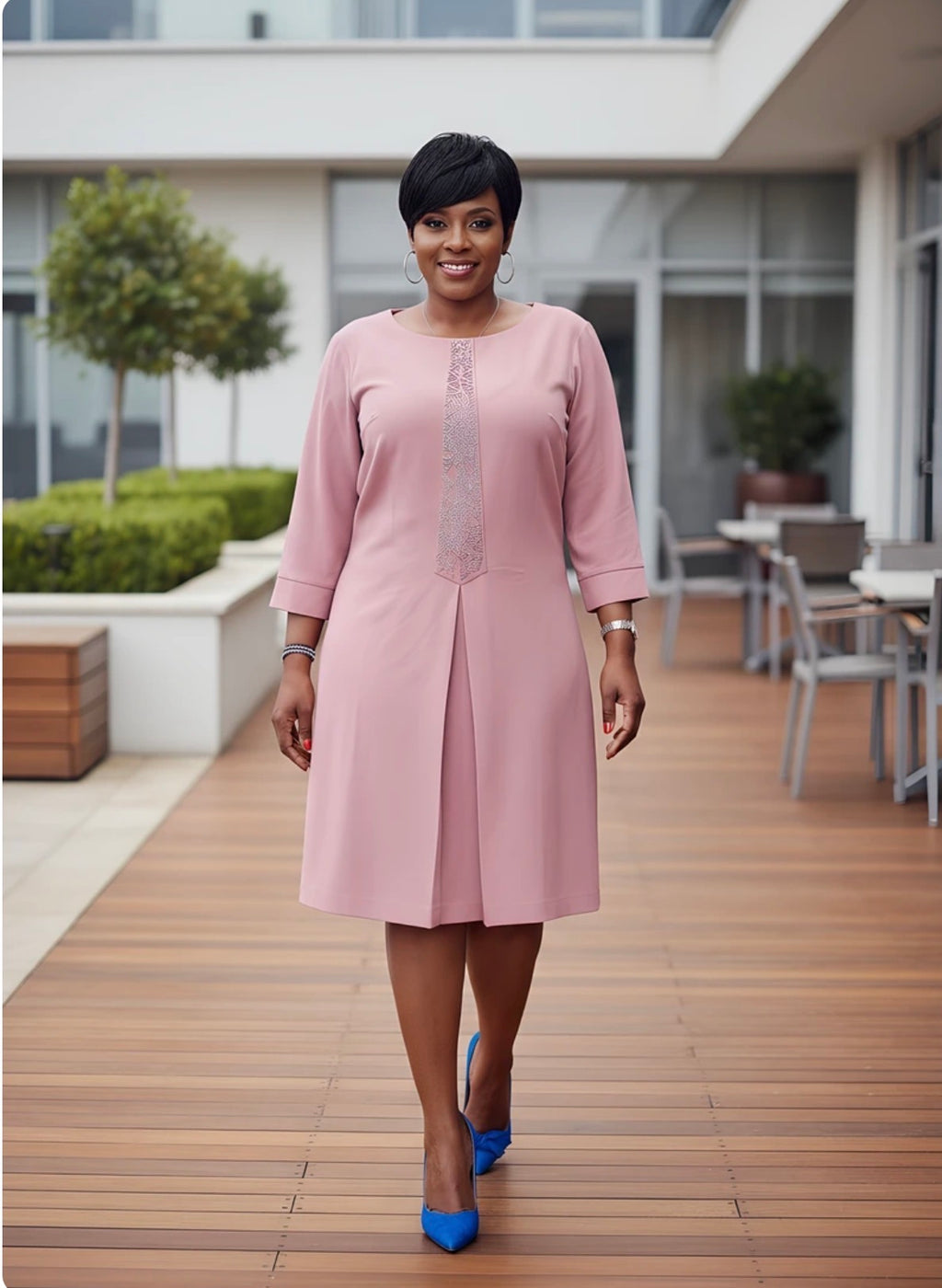 Knee-Length A-Line Dress