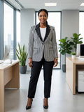 Black Stripped Suit