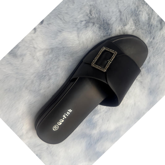 Black Sandals - Back care