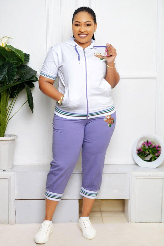 Purple Knee length TrackSet