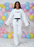 Crop top, wide leg pants for Girls