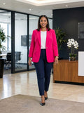 Fuschia Pink, Plus size Blazer