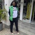 Green Half Coat, 3 piece Tracksuit set