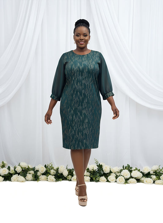 Silver detailed dress