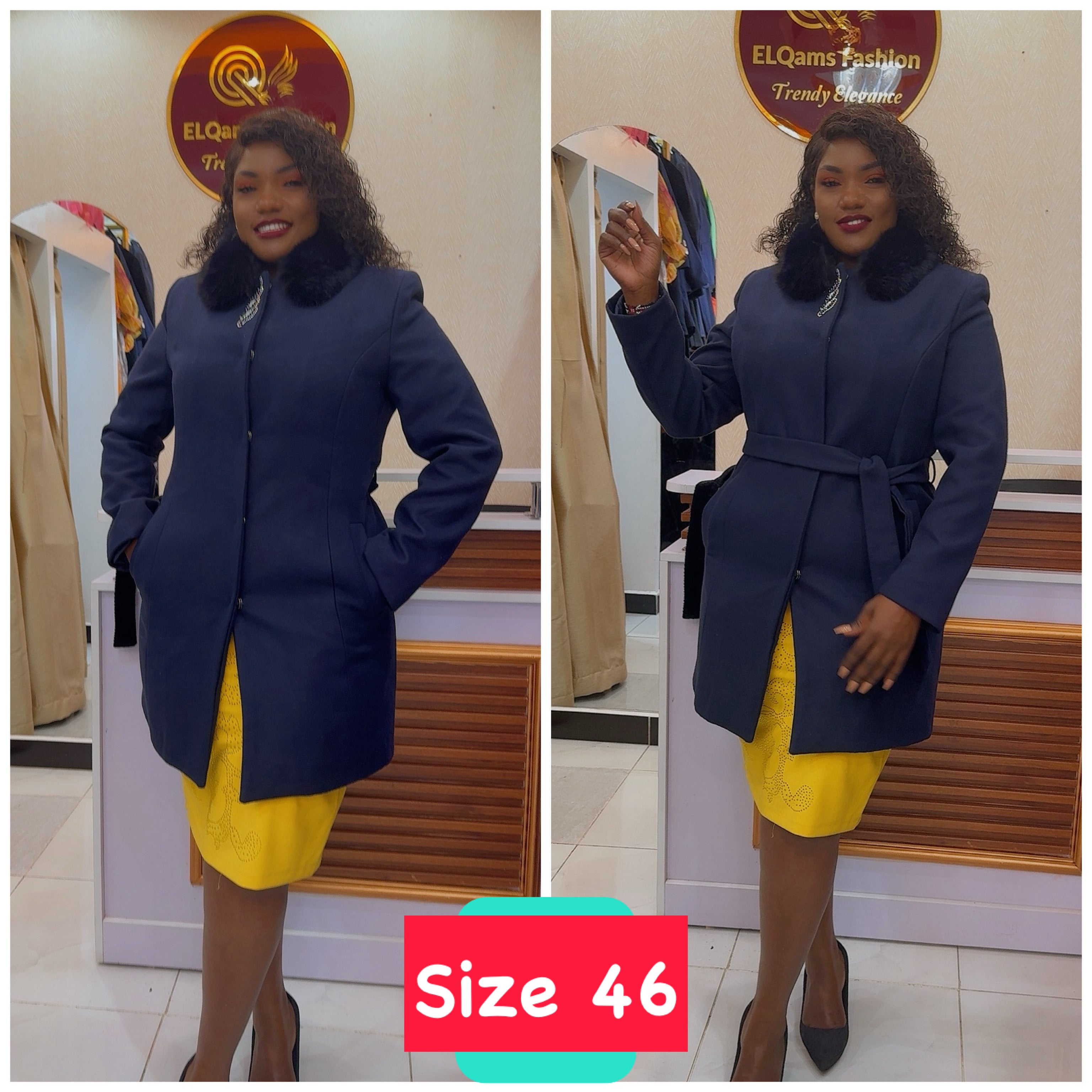 Navy Blue Trenchcoat