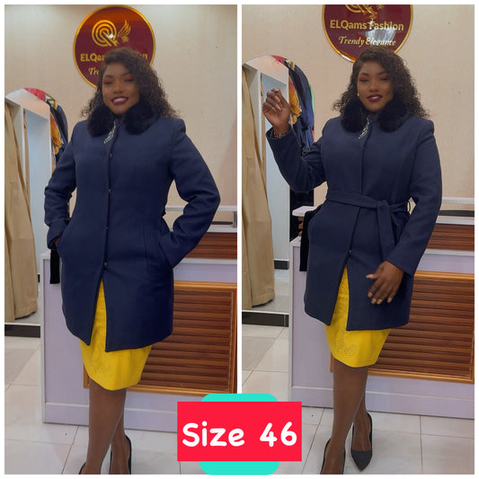 Navy Blue Trenchcoat