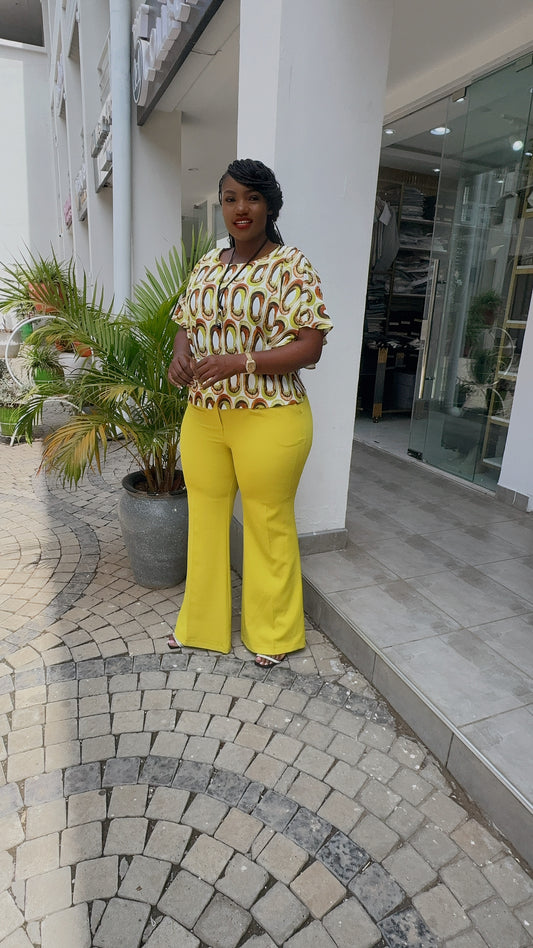 Lime Green detailed 2 piece Suit