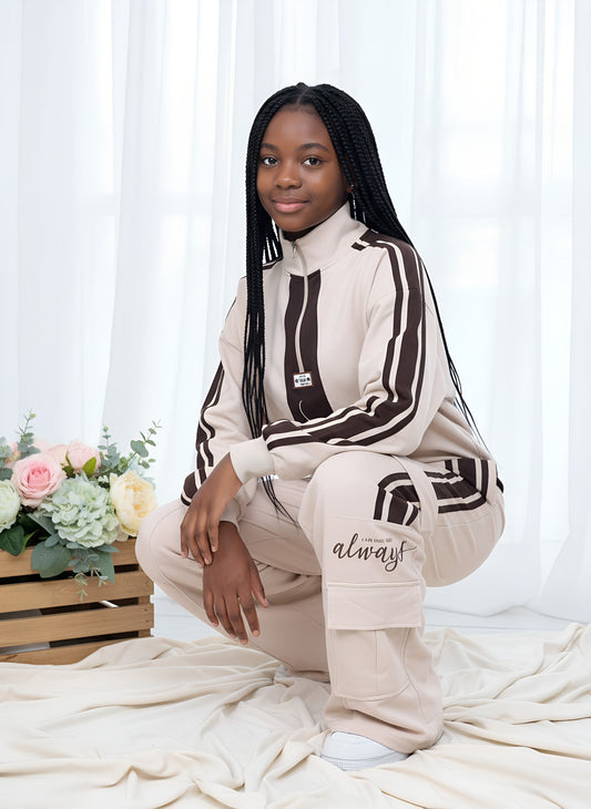 Crop Top, Baggy Pants with pocket set