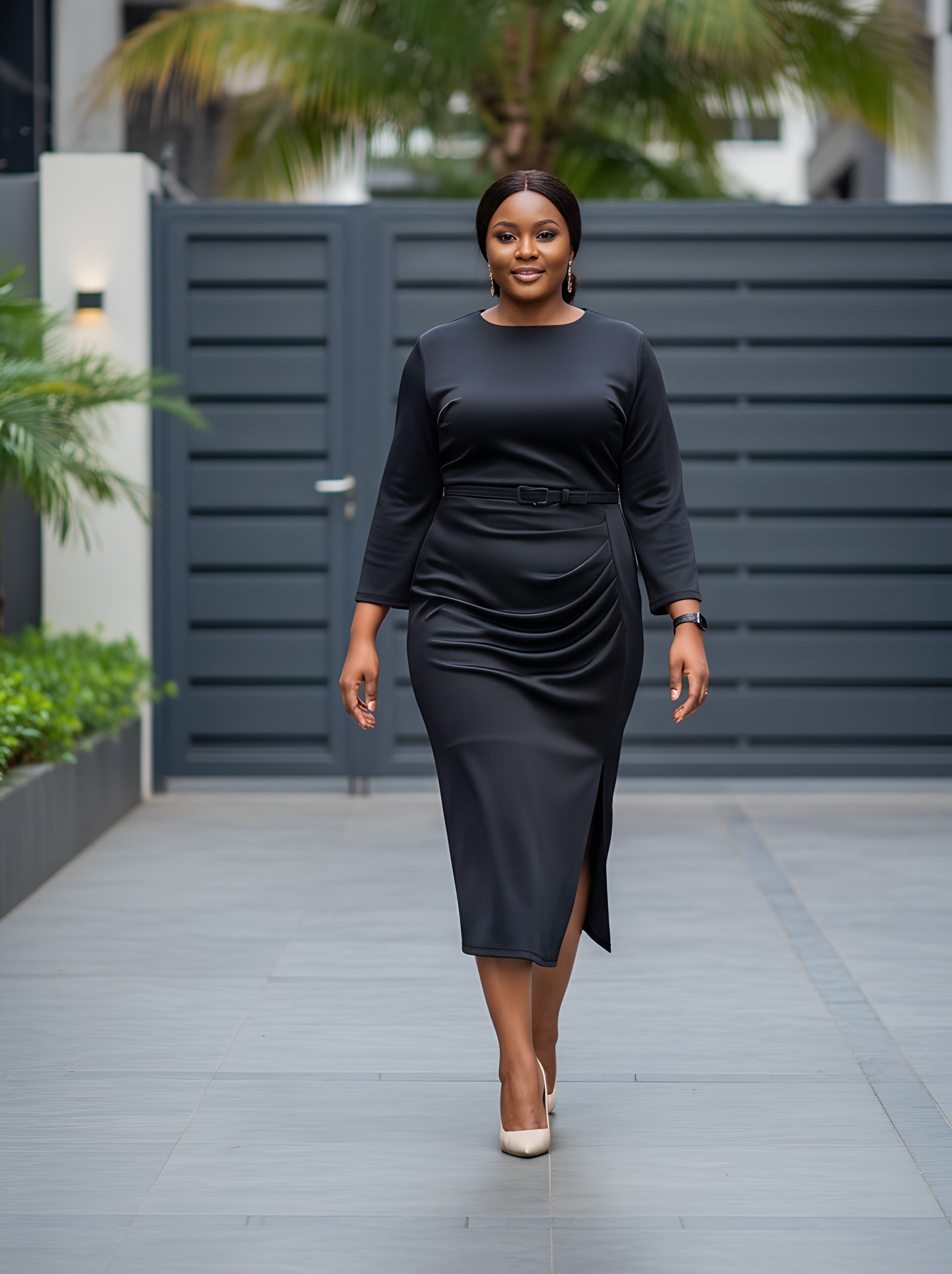 Straight Midi Dress