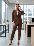 Brown Trouser Suit