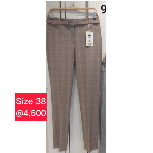 Checked Formal Pants ~ Sale