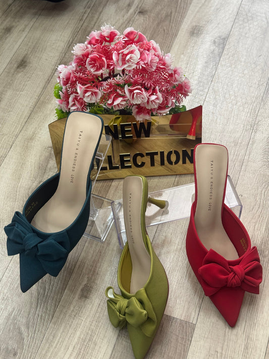 Stiletto Mule Heels - open back