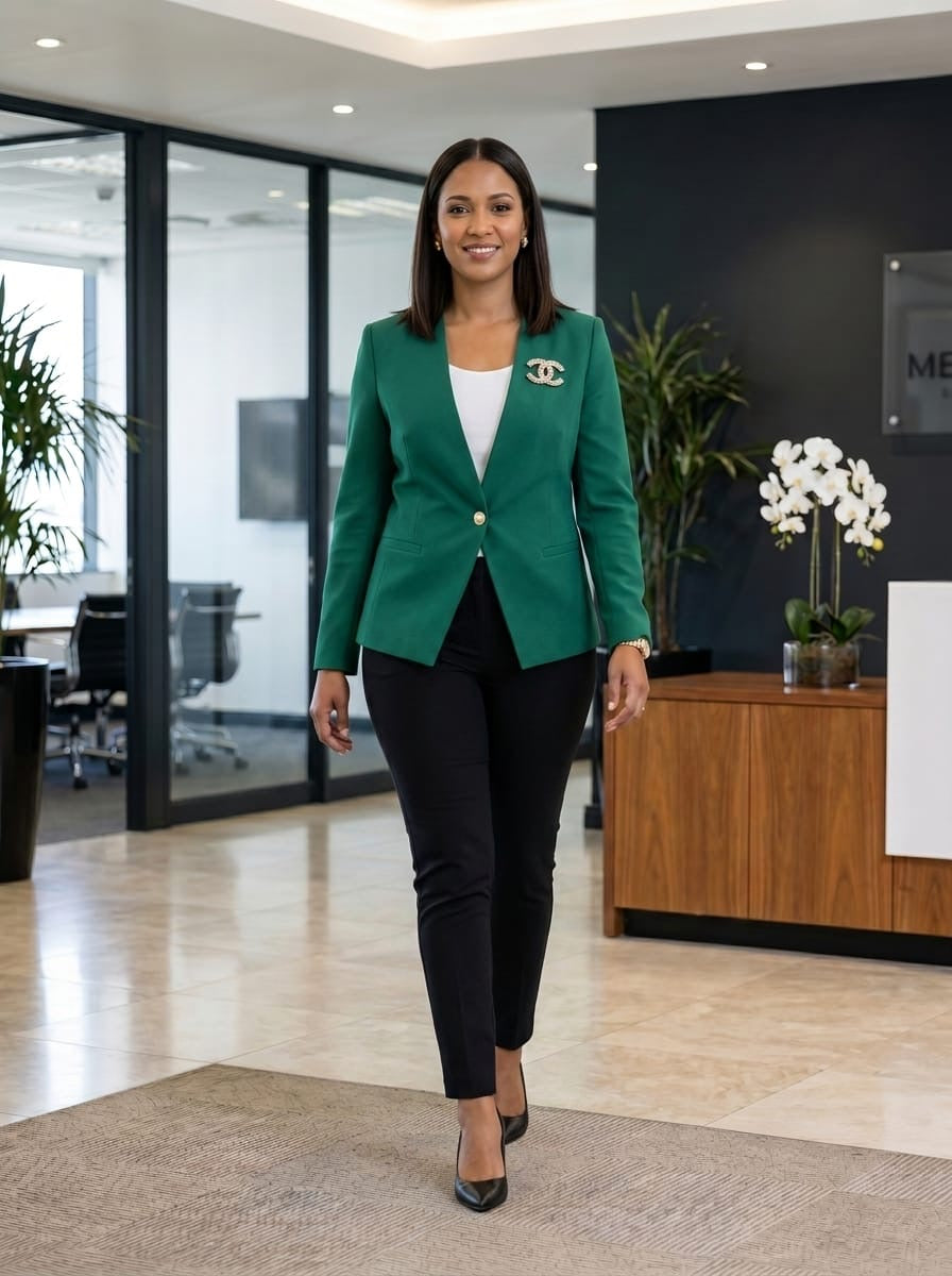 Chinese collar blazer