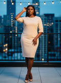Beige Casual dress