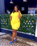 Yellow Mellow~2 piece  Short Set