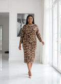 Animal print hue - Midi dress