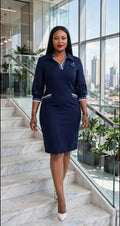 Casual Dress ~ Navy blue