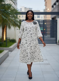 White Aline dress ~ Plussize