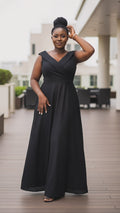 Velvet evening dress