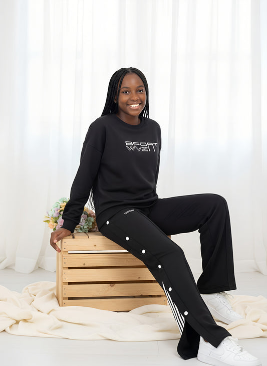 Crop Top, Baggy Pants set