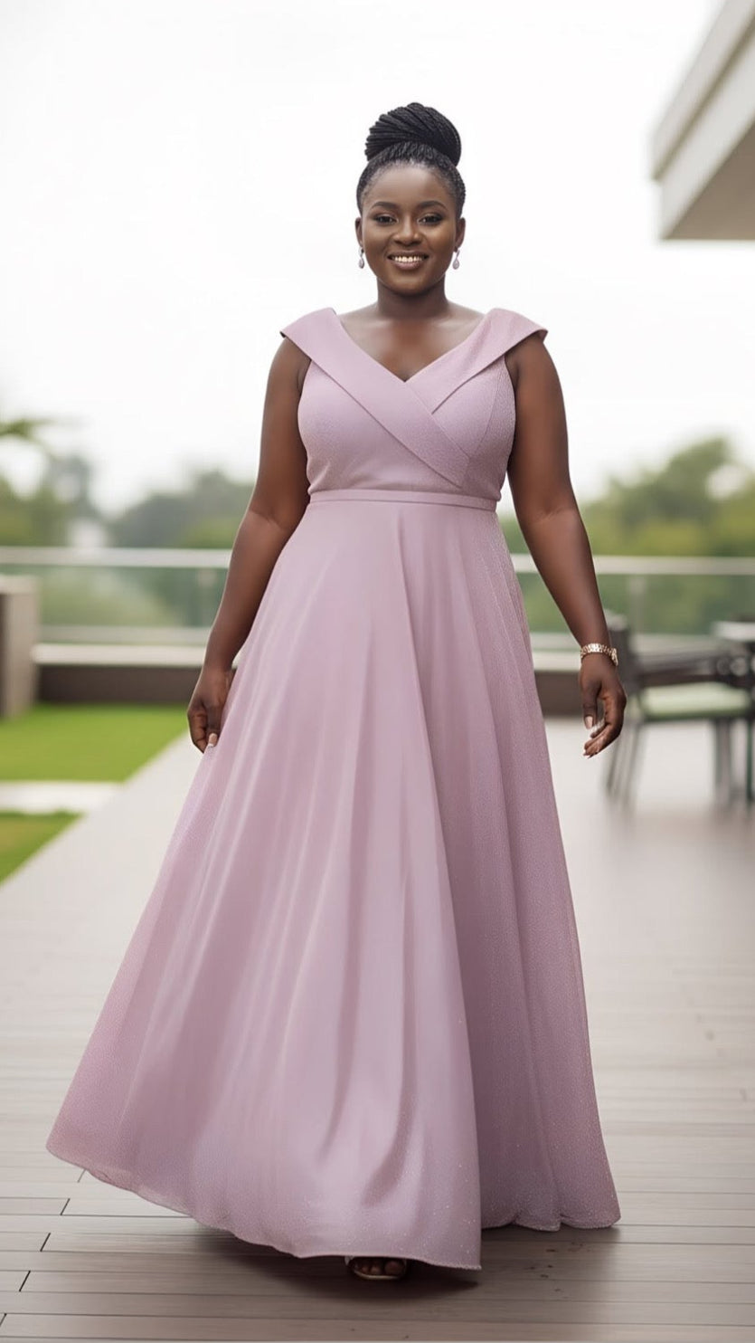 Velvet evening dress