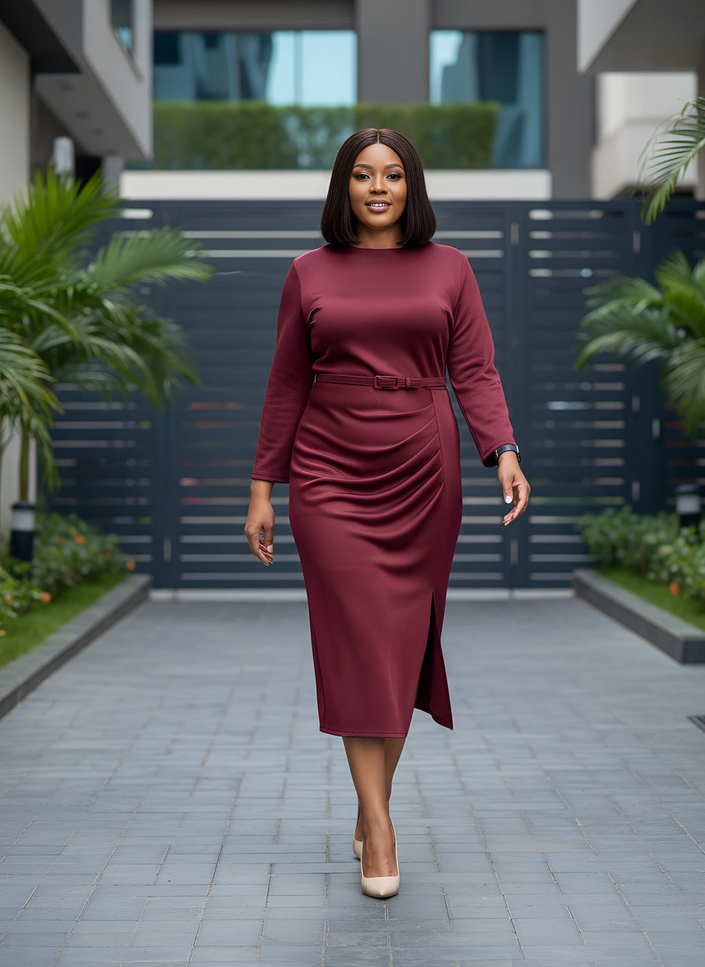 Straight Midi Dress