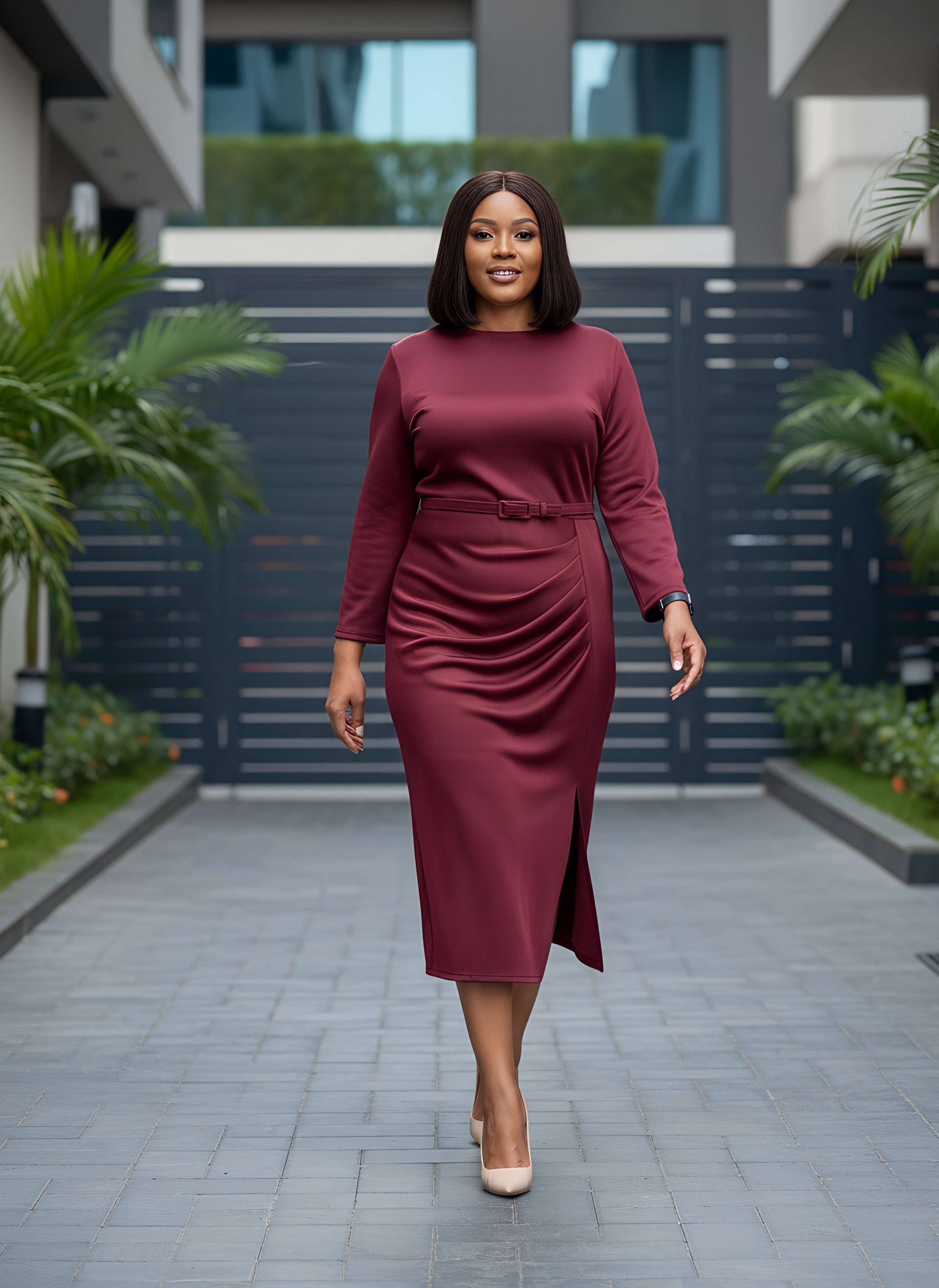 Straight Midi Dress