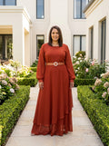 Burnt Orange Maxi dress