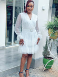 White lace dress