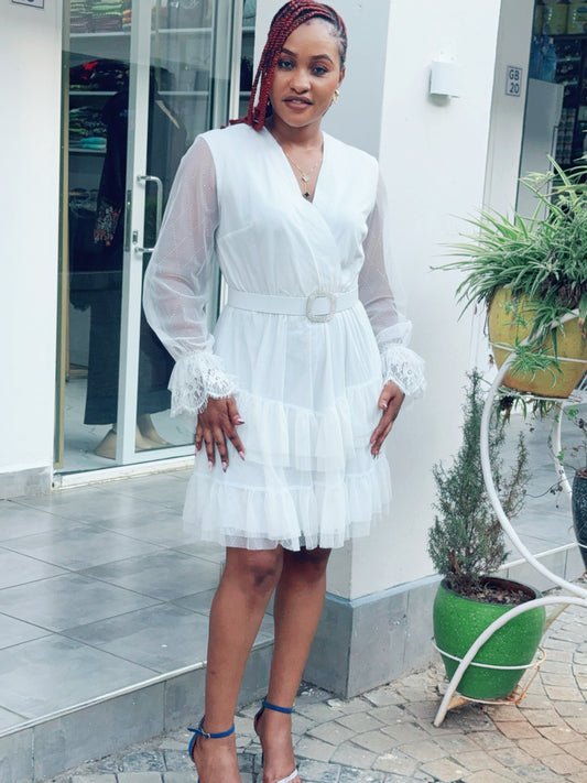 White lace dress