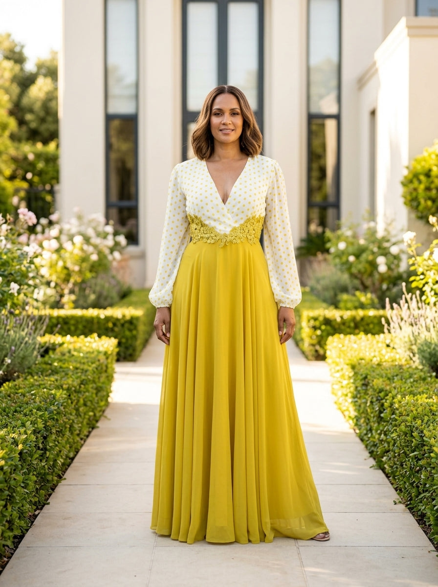 Lime Green Maxi dress