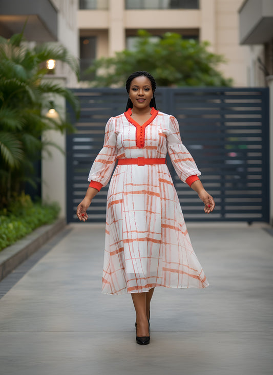 Summer white lace dress