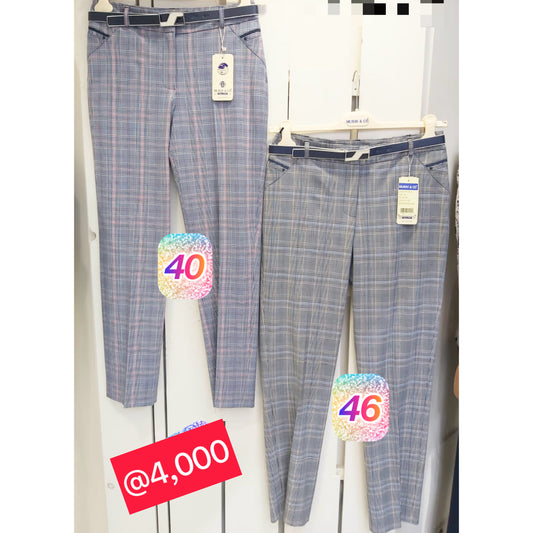 Checked formal Trouser