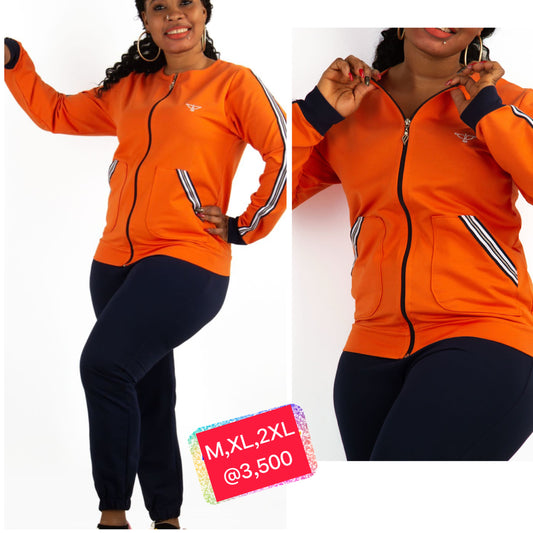 Orange on Navy Blue Tracksuit -50% off