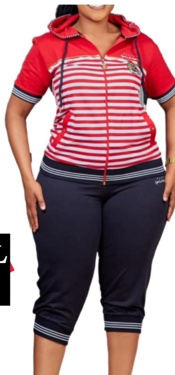 Long Short Set ~Red Tracksuit