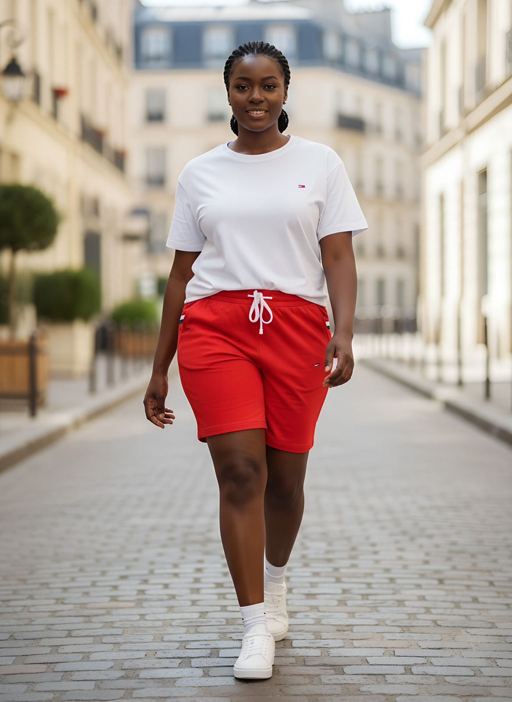 Short set ~ White, Red Short