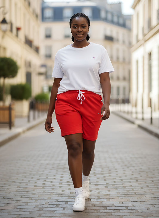 Short set ~ White, Red Short