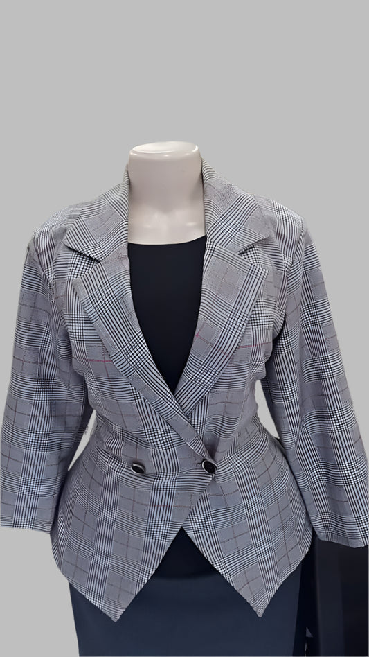 Checked Blazer