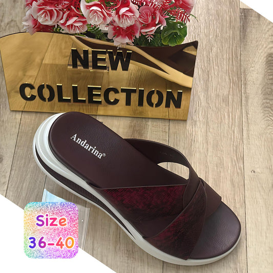 Maroon Sandals - Back care