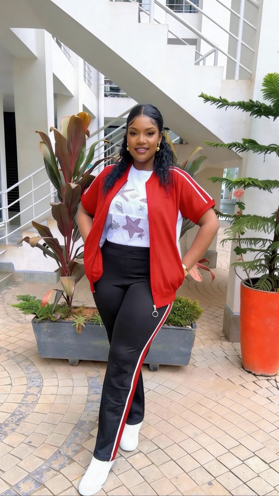 Red Tracksuit set