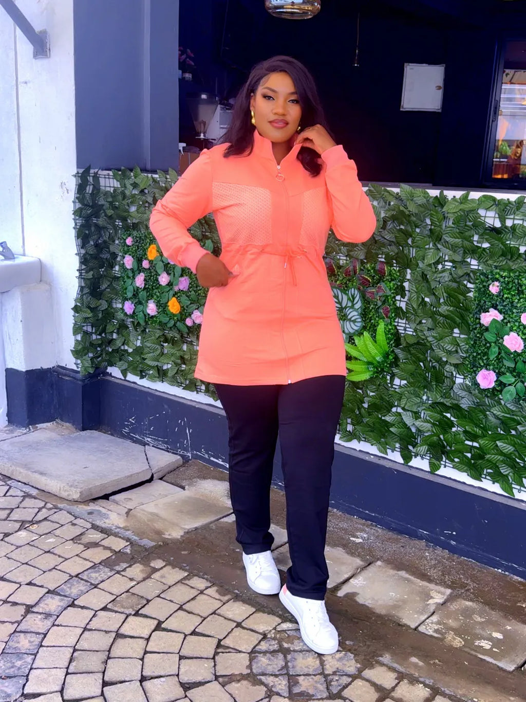 Orange on Black Tracksuit