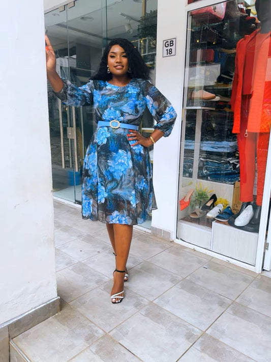 Blue hue Skater dress