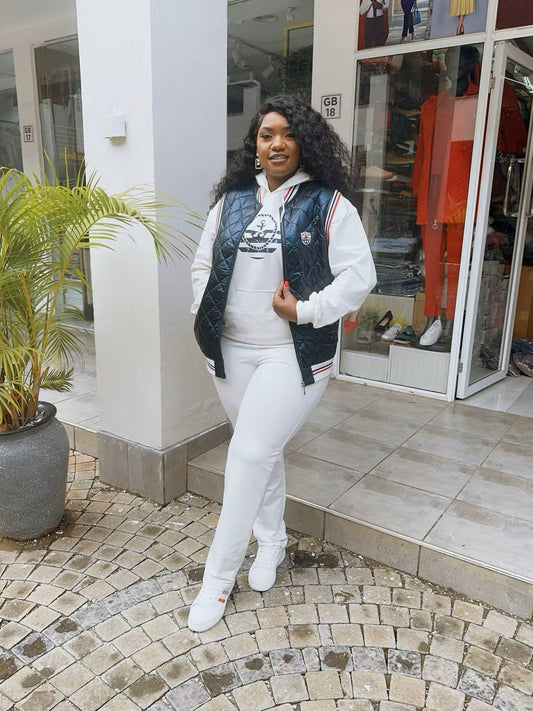 3 piece Tracksuit with Navy blue half jacket