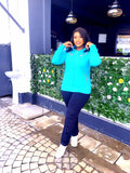 Sky Blue 2-piece Tracksuit Set