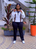 White animal print Tracksuit